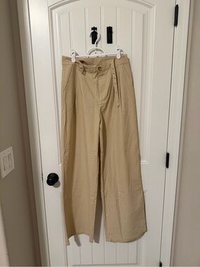Princess Polly Beige Wide Leg Pants